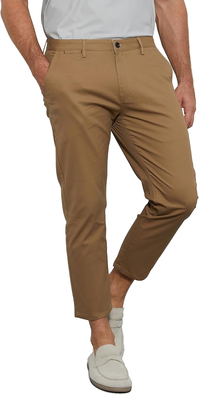The Cropped Chino in Dark Khaki