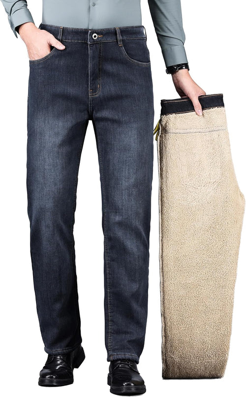The Fleece Winter Denim — Graphite Blue